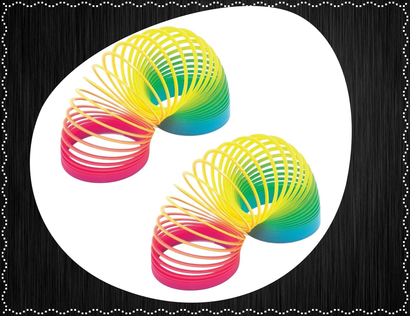     			Shivsoft Kid Magic Spring Rainbow Bouncy Expandable Slinky Magic Toys Return Gift, Party Favours (Multi Coloured, Pack of 2)-mk8550