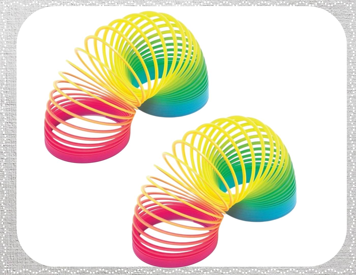     			Shivsoft Kid Magic Spring Rainbow Bouncy Expandable Slinky Magic Toys Return Gift, Party Favours (Multi Coloured, Pack of 2)-mk9221