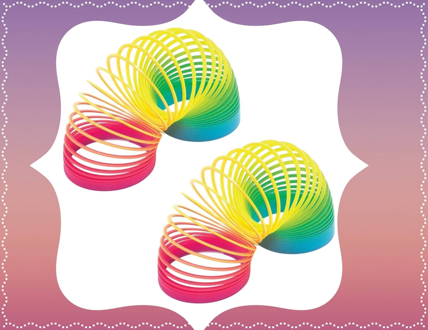     			Shivsoft Kid Magic Spring Rainbow Bouncy Expandable Slinky Magic Toys Return Gift, Party Favours (Multi Coloured, Pack of 2)-mk9022