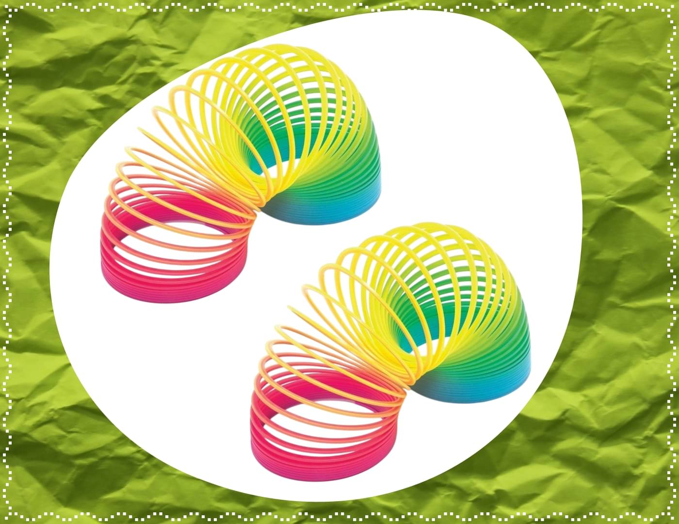     			Shivsoft Kid Magic Spring Rainbow Bouncy Expandable Slinky Magic Toys Return Gift, Party Favours (Multi Coloured, Pack of 2)-mk8657