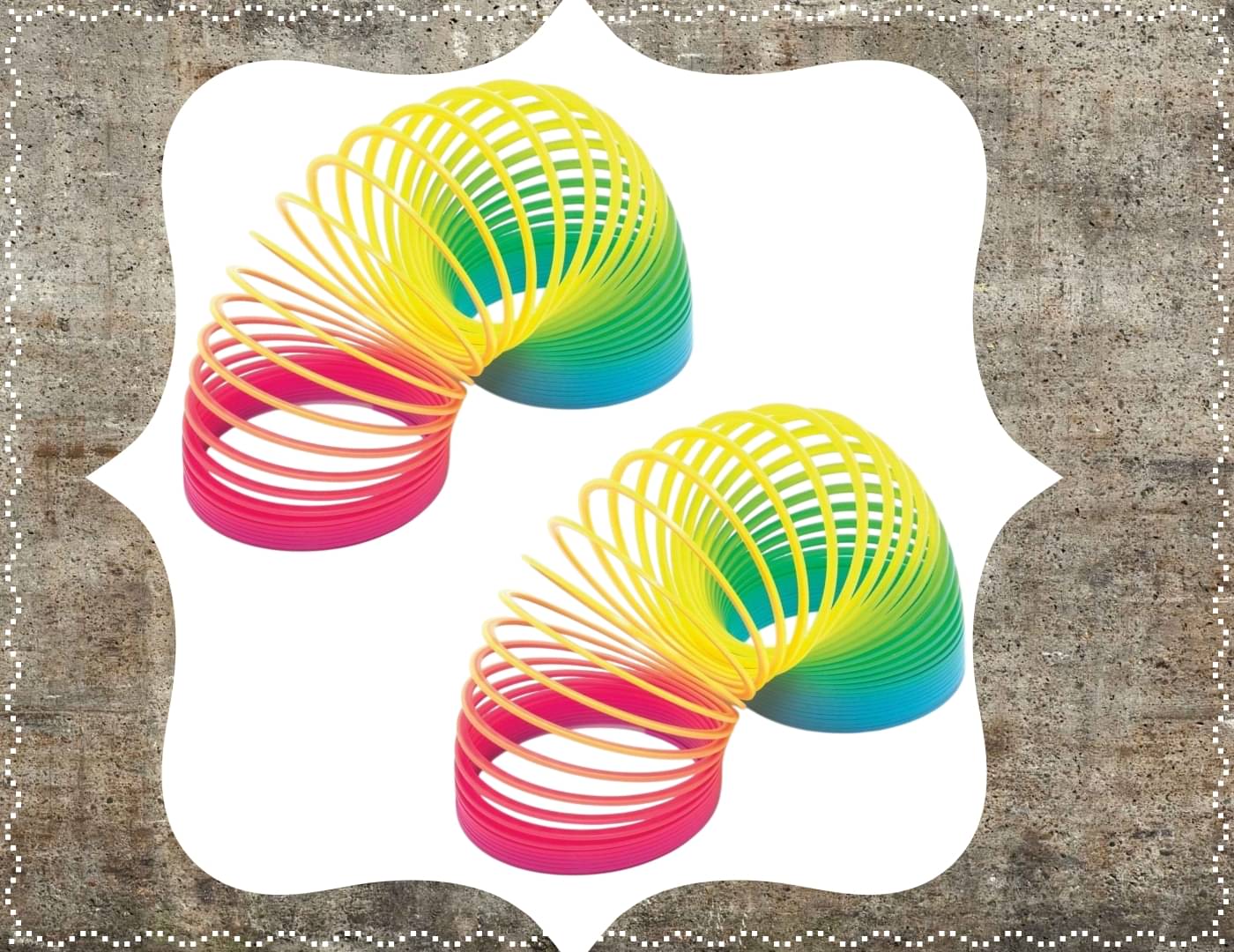     			Shivsoft Kid Magic Spring Rainbow Bouncy Expandable Slinky Magic Toys Return Gift, Party Favours (Multi Coloured, Pack of 2)-mk9015
