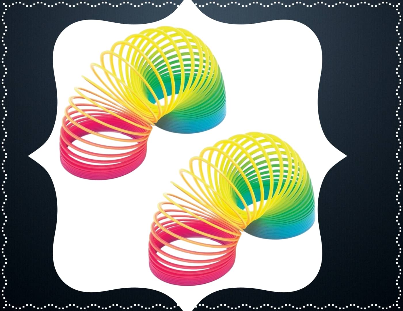 Shivsoft Kid Magic Spring Rainbow Bouncy Expandable Slinky Magic Toys Return Gift, Party Favours (Multi Coloured, Pack of 2)-mk8844 Shivsoft Kid Magic Spring Rainbow Bouncy Expandable Slinky Magic Toys Return Gift, Party Favours (Multi Coloured, Pack of 2)-mk8844