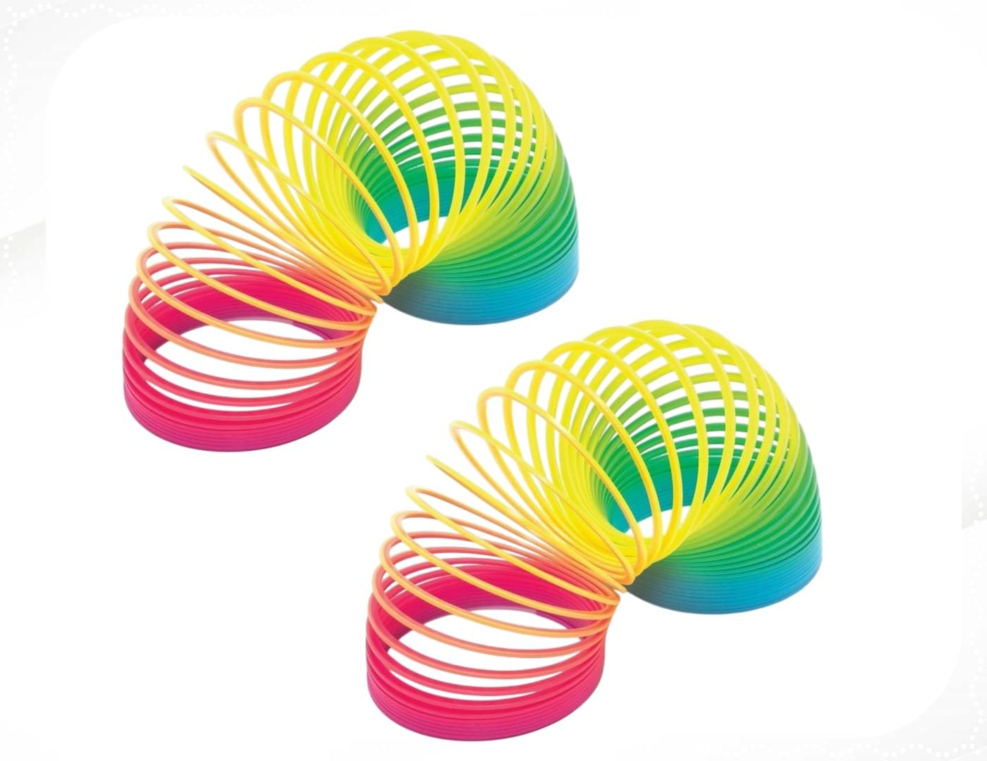     			Shivsoft Kid Magic Spring Rainbow Bouncy Expandable Slinky Magic Toys Return Gift, Party Favours (Multi Coloured, Pack of 2)-mk9341