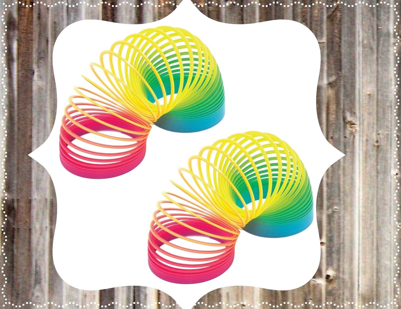     			Shivsoft Kid Magic Spring Rainbow Bouncy Expandable Slinky Magic Toys Return Gift, Party Favours (Multi Coloured, Pack of 2)-mk8886