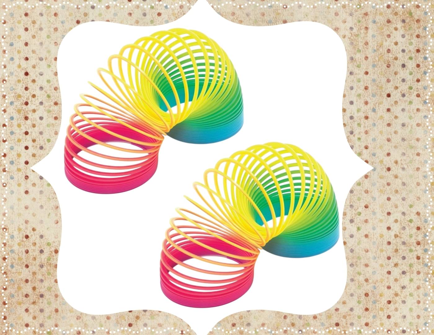     			Shivsoft Kid Magic Spring Rainbow Bouncy Expandable Slinky Magic Toys Return Gift, Party Favours (Multi Coloured, Pack of 2)-mk8953