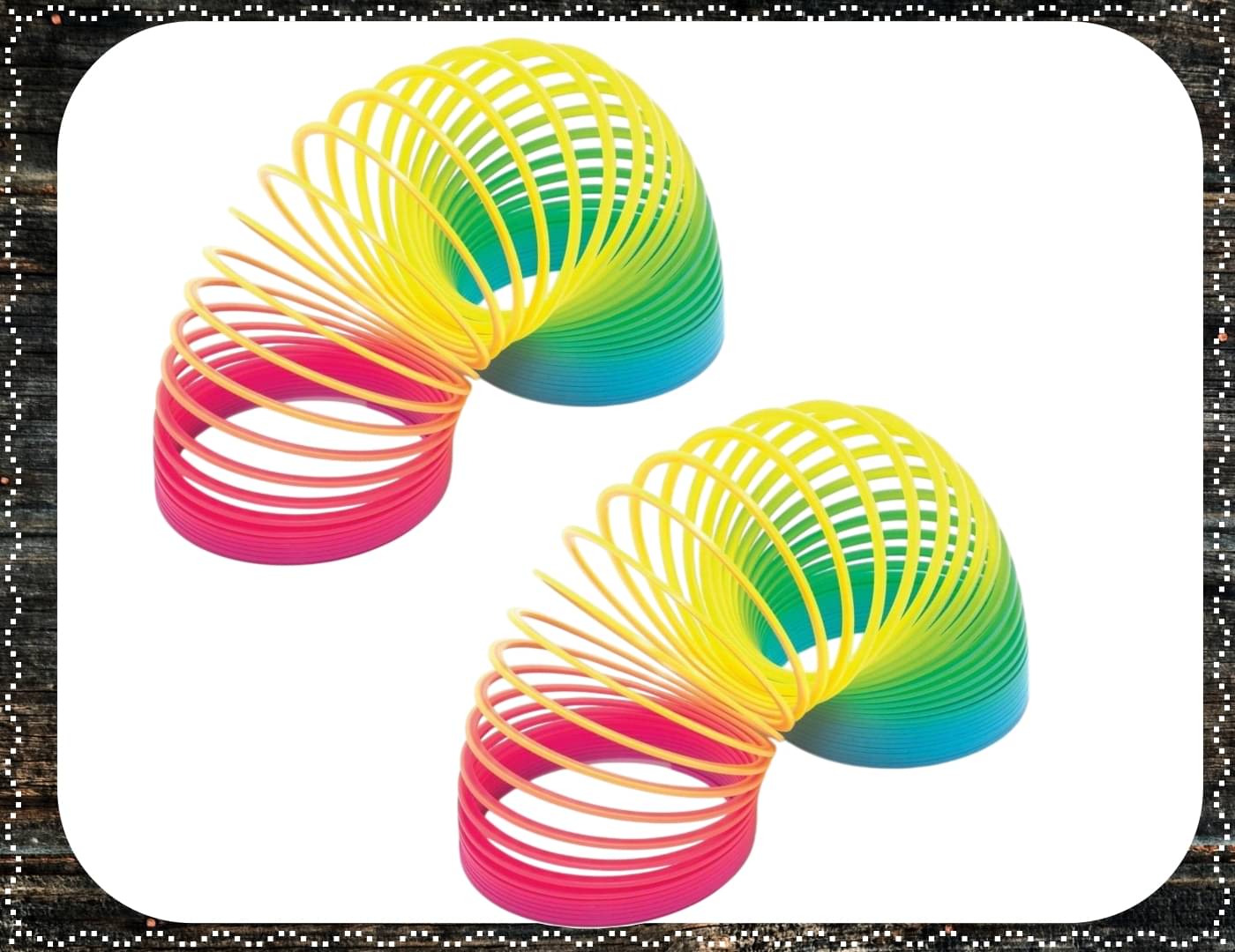     			Shivsoft Kid Magic Spring Rainbow Bouncy Expandable Slinky Magic Toys Return Gift, Party Favours (Multi Coloured, Pack of 2)-mk9142