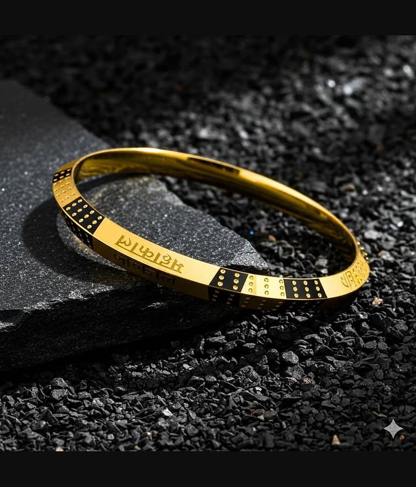Style Wind Gold Kada ( Pack of 1 ) - Bangles & Bracelets | Buy online on ZillyBuy