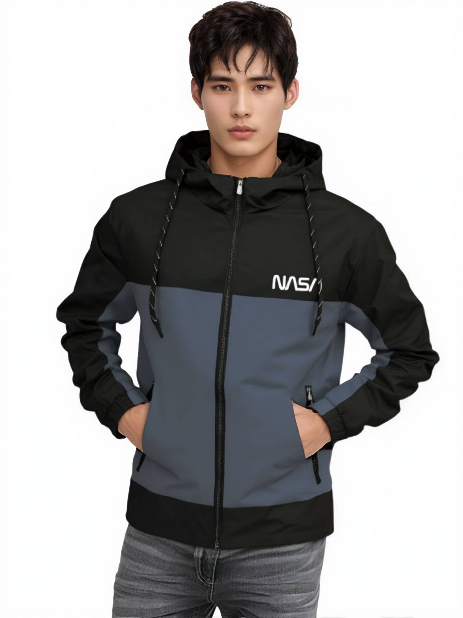 TAZO Nylon Men's Casual Jacket - Grey ( Pack of 1 )     			TAZO Nylon Men's Casual Jacket - Grey ( Pack of 1 )