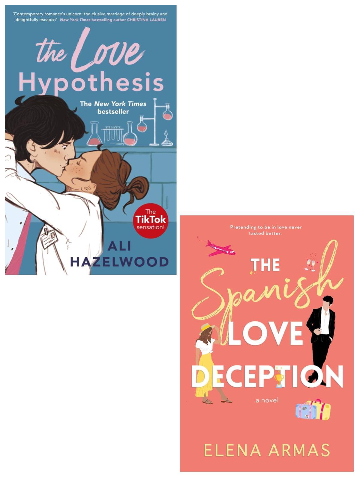 The Love Hypothesis + The Spanish Love Deception (2 Books Combo ) Paperback – 1 January 2023 (Paperback, Colleen Hoover + Elena Armas) (A/S Book Seller)     			The Love Hypothesis + The Spanish Love Deception (2 Books Combo ) Paperback – 1 January 2023 (Paperback, Colleen Hoover + Elena Armas) (A/S Book Seller)