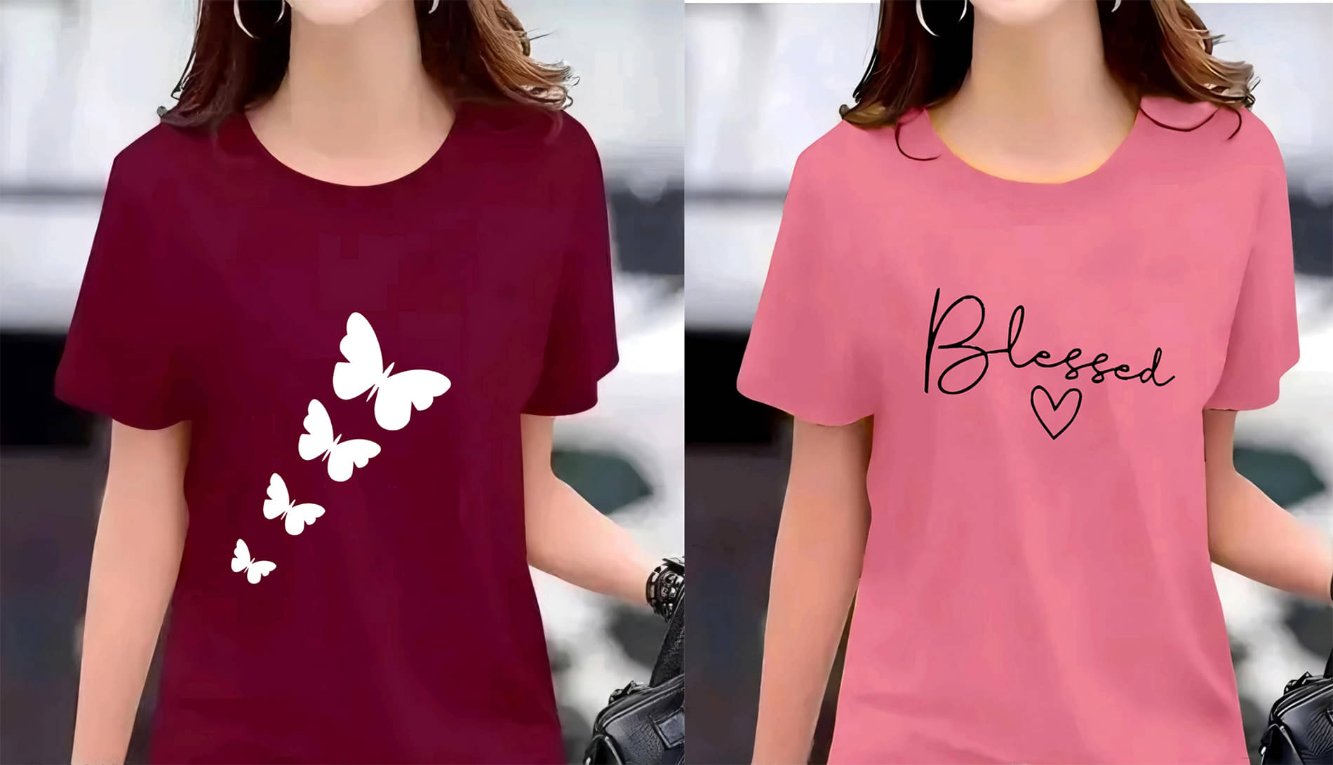 Tipsy Women Polyester Printed Regular Fit Round Neck T-Shirt ( Maroon )     			Tipsy Women Polyester Printed Regular Fit Round Neck T-Shirt ( Maroon )