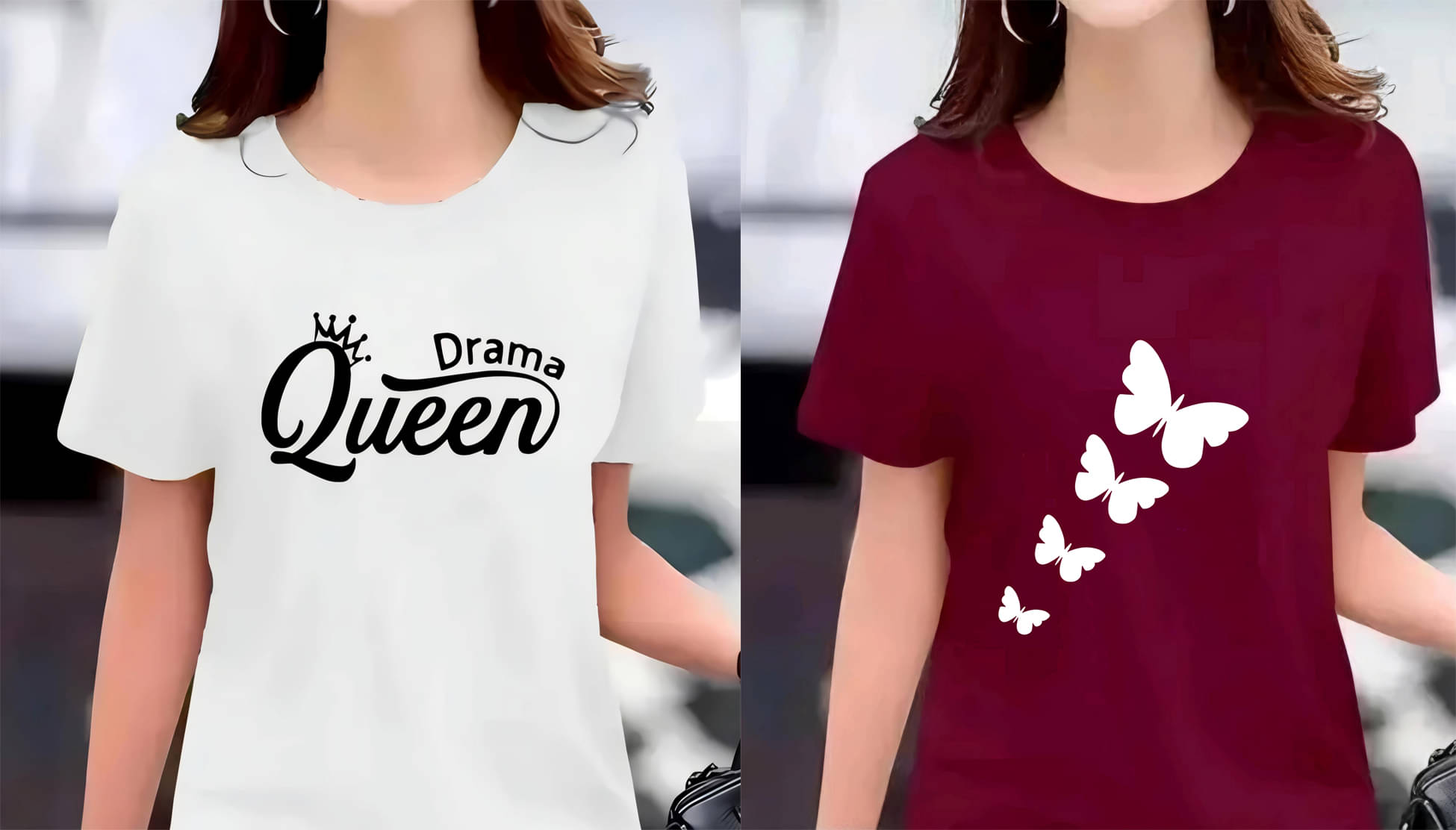 Tipsy Women Polyester Printed Regular Fit Round Neck T-Shirt ( Maroon )     			Tipsy Women Polyester Printed Regular Fit Round Neck T-Shirt ( Maroon )