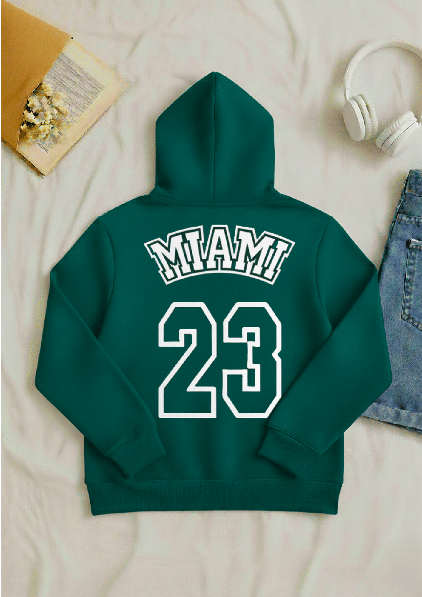     			Try This Cotton Blend Hooded Men's Sweatshirt - Green ( Pack of 1 )