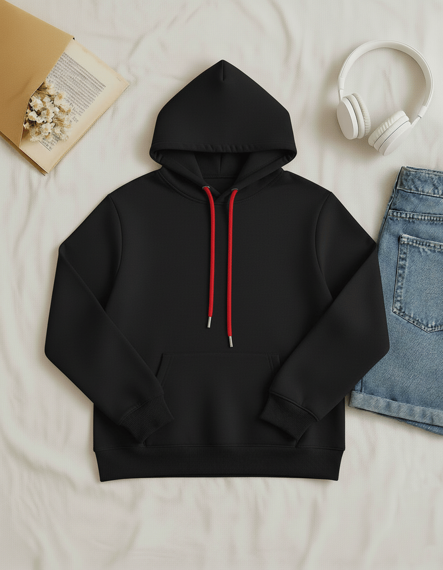 Try This Cotton Blend Hooded Men's Sweatshirt - Black ( Pack of 1 ) Try This Cotton Blend Hooded Men's Sweatshirt - Black ( Pack of 1 )