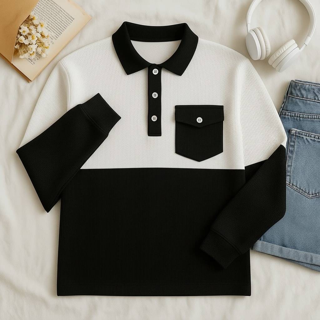 Try This Cotton Blend Polo Collar Men's Sweatshirt - Black ( Pack of 1 )     			Try This Cotton Blend Polo Collar Men's Sweatshirt - Black ( Pack of 1 )