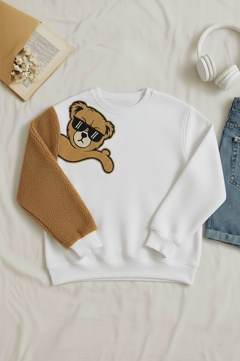 Try This Cotton Blend Round Neck Men's Sweatshirt - White ( Pack of 1 )     			Try This Cotton Blend Round Neck Men's Sweatshirt - White ( Pack of 1 )