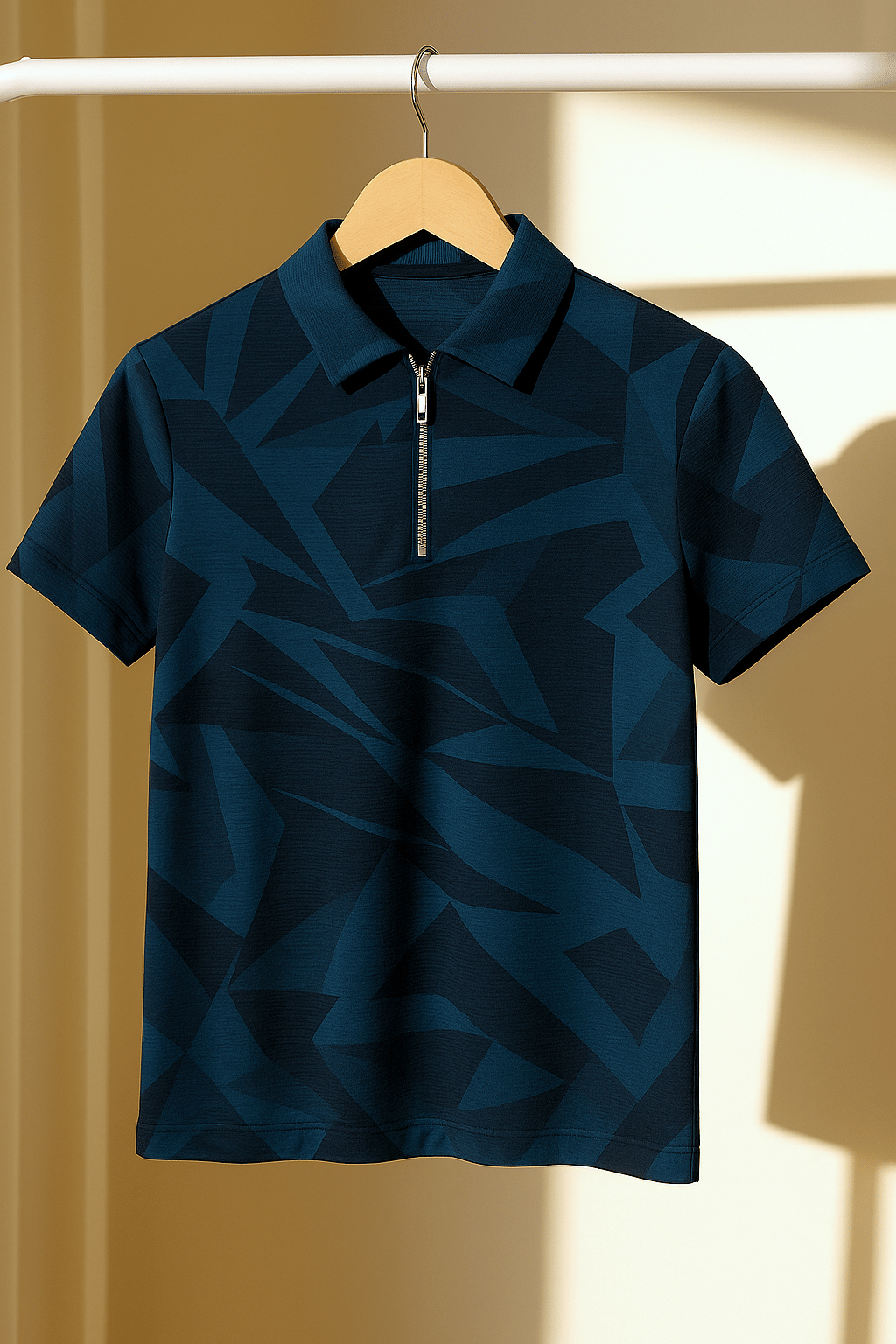 Try This Men Cotton Blend Regular Fit Colorblock Polo T Shirt ( Blue )     			Try This Men Cotton Blend Regular Fit Colorblock Polo T Shirt ( Blue )