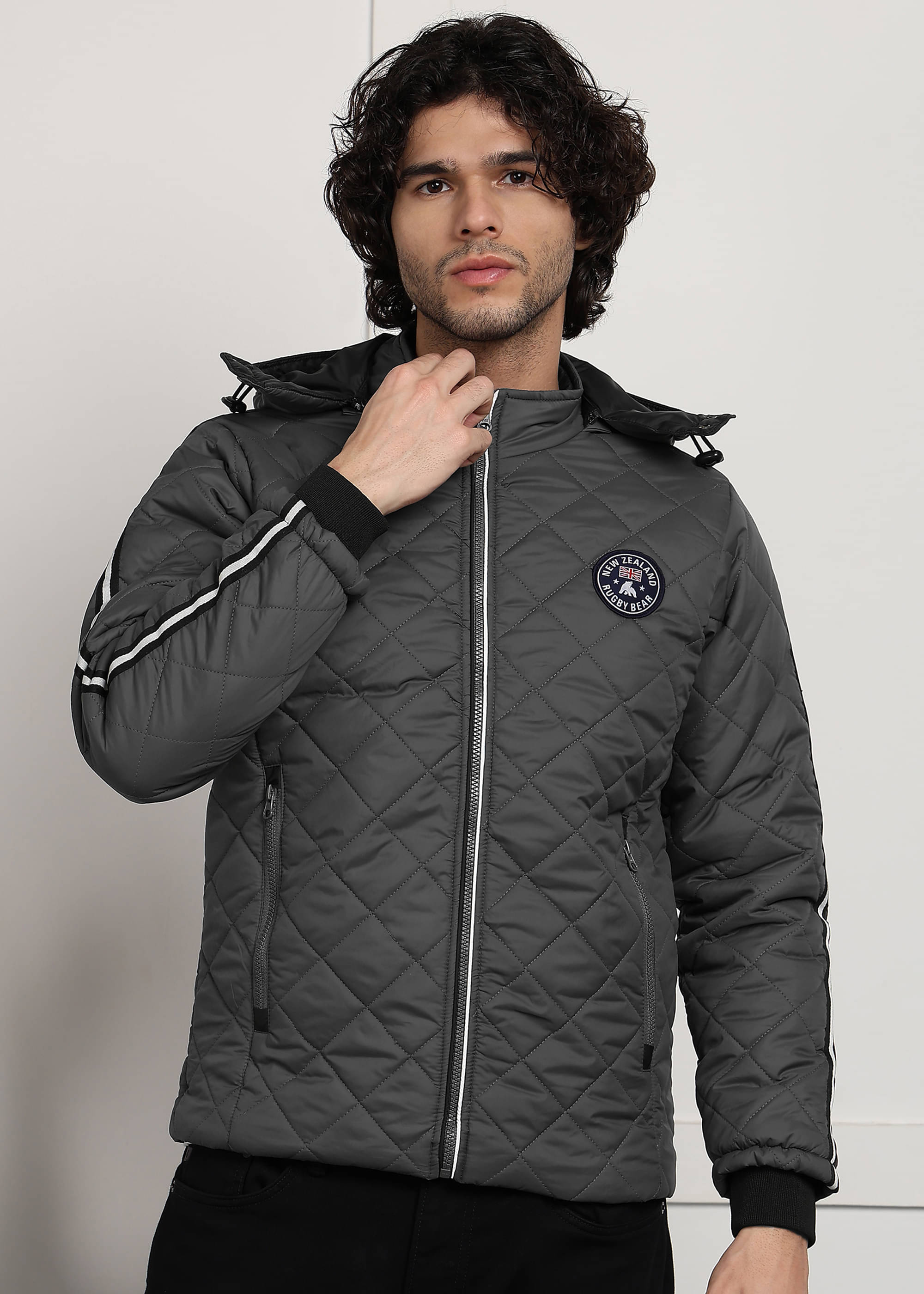 XFOX Polyester Men's Casual Jacket - Dark Grey ( Pack of 1 ) XFOX Polyester Men's Casual Jacket - Dark Grey ( Pack of 1 )