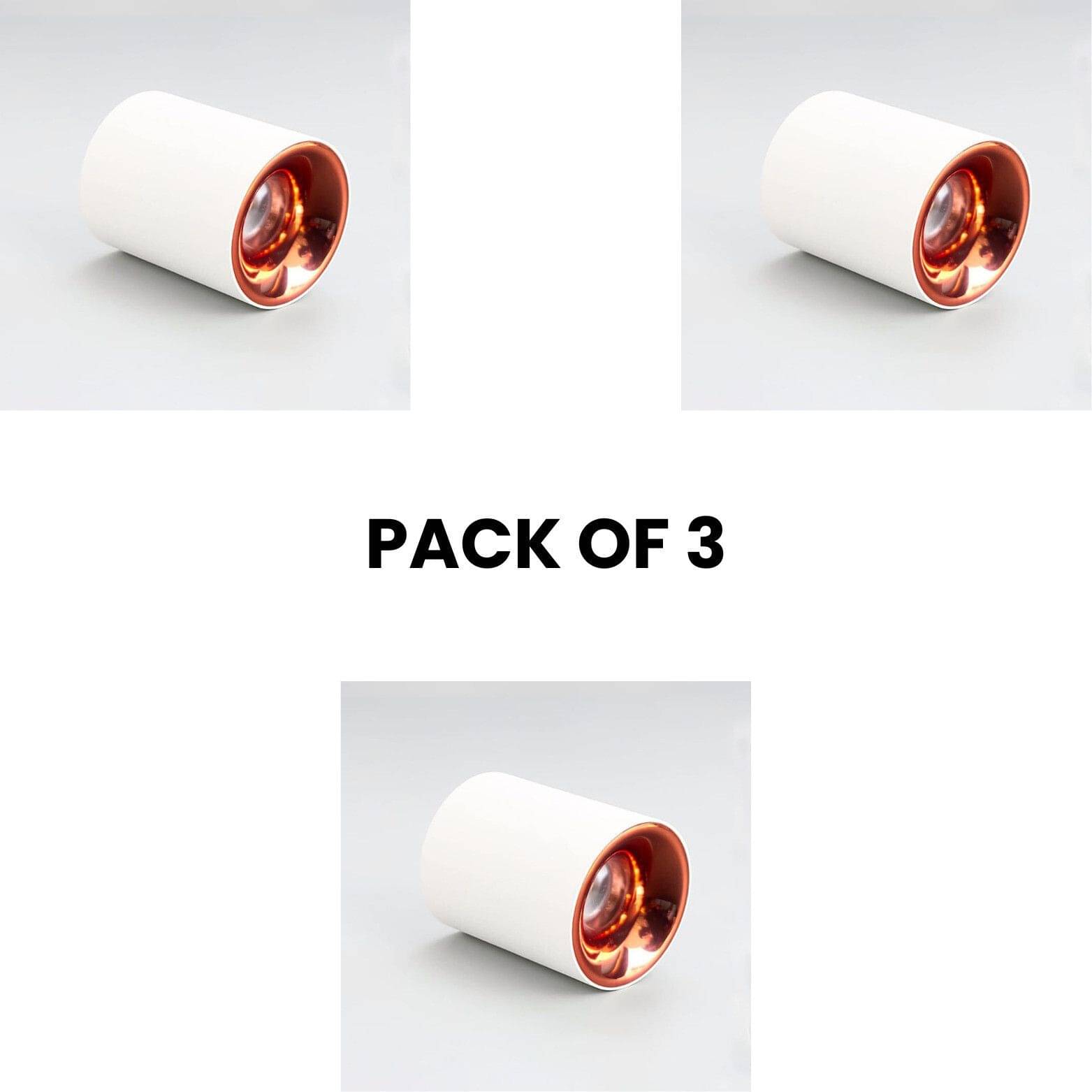     			ZESTRUM Plastic Yellow Ceiling Lights - Pack of 3