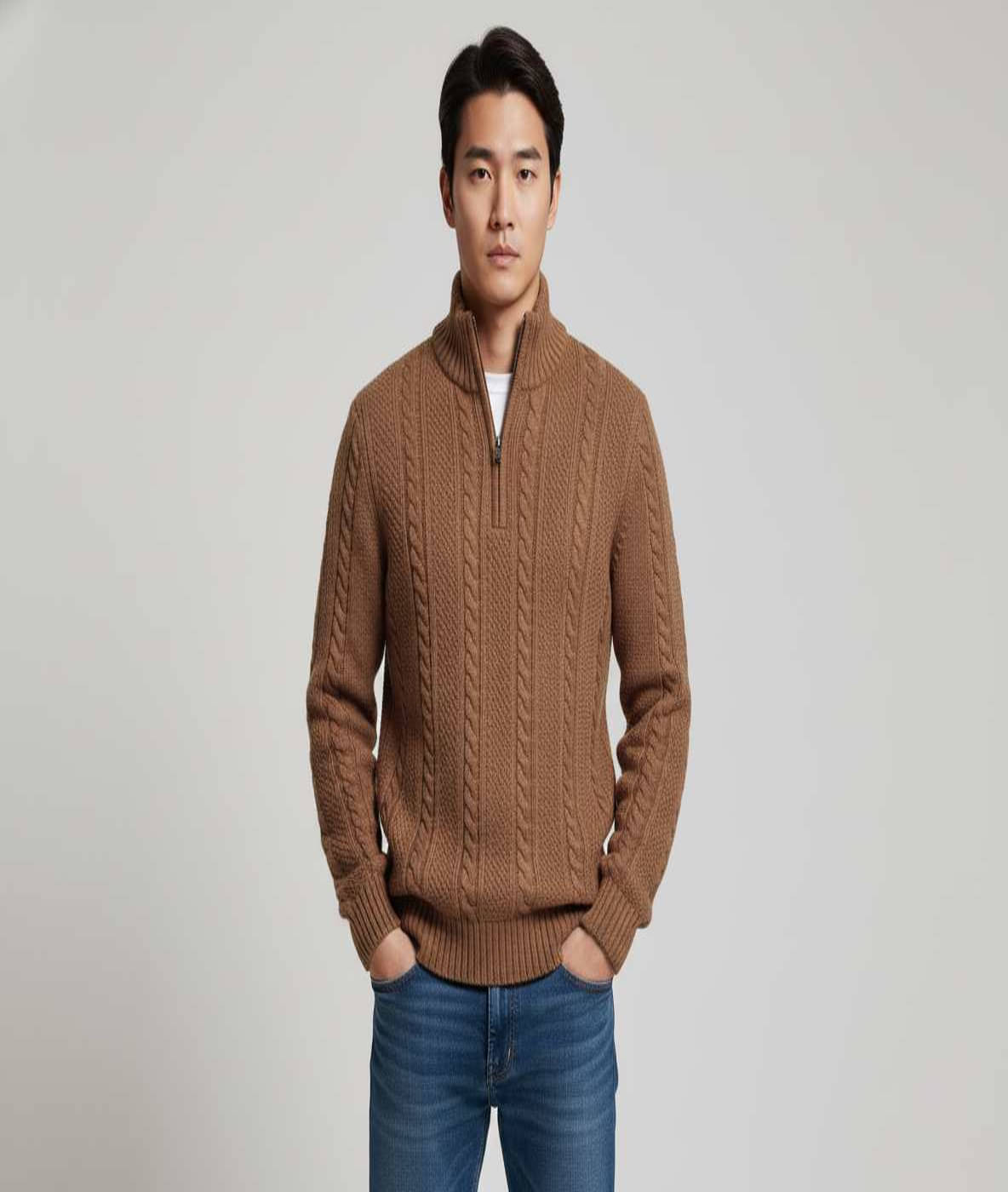 fashlook Woollen V-Neck Men's Full Sleeves Pullover Sweater - Camel ( Pack of 1 ) fashlook Woollen V-Neck Men's Full Sleeves Pullover Sweater - Camel ( Pack of 1 )