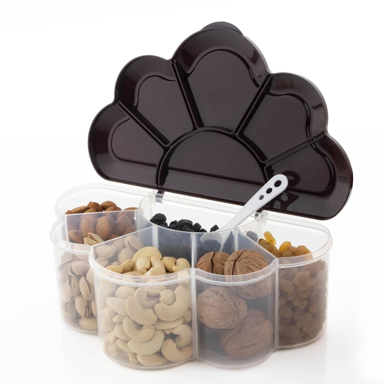 iview kitchenware Dal/Spice/Dry Fruit Plastic Brown Multi-Purpose Container ( Set of 1 )