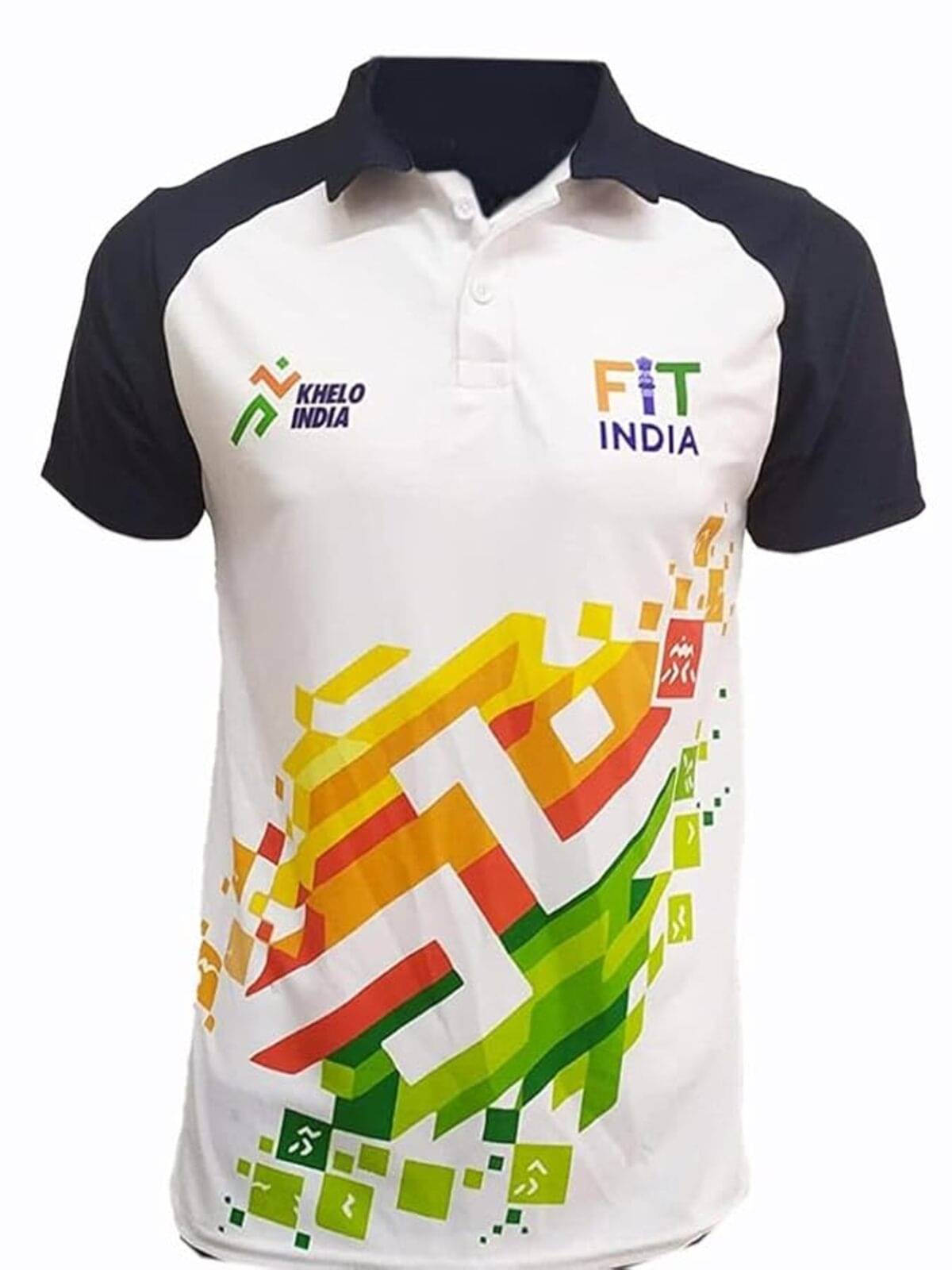 khelo india Men Polyester Slim Fit Printed T-Shirt ( Blue ) khelo india Men Polyester Slim Fit Printed T-Shirt ( Blue )
