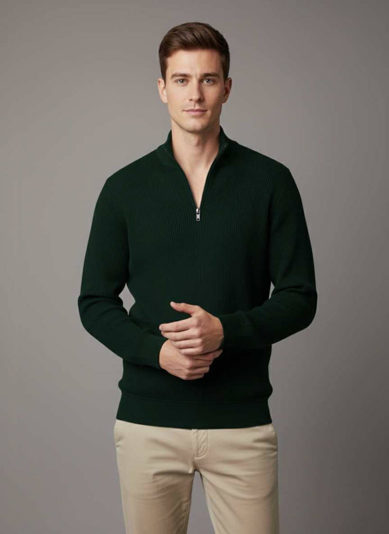 nikline Woollen V-Neck Men's Full Sleeves Pullover Sweater - Green ( Pack of 1 ) nikline Woollen V-Neck Men's Full Sleeves Pullover Sweater - Green ( Pack of 1 )
