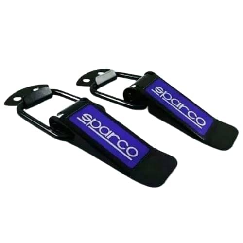 2pcs Sparco Bumper Clip Security Hook Lock | Compatible with All Cars | Side Bumper Guards | Quick Release Fasteners | Big Boot Bonnet Side Bumper Guards | Toggle Catch Clips     			2pcs Sparco Bumper Clip Security Hook Lock | Compatible with All Cars | Side Bumper Guards | Quick Release Fasteners | Big Boot Bonnet Side Bumper Guards | Toggle Catch Clips