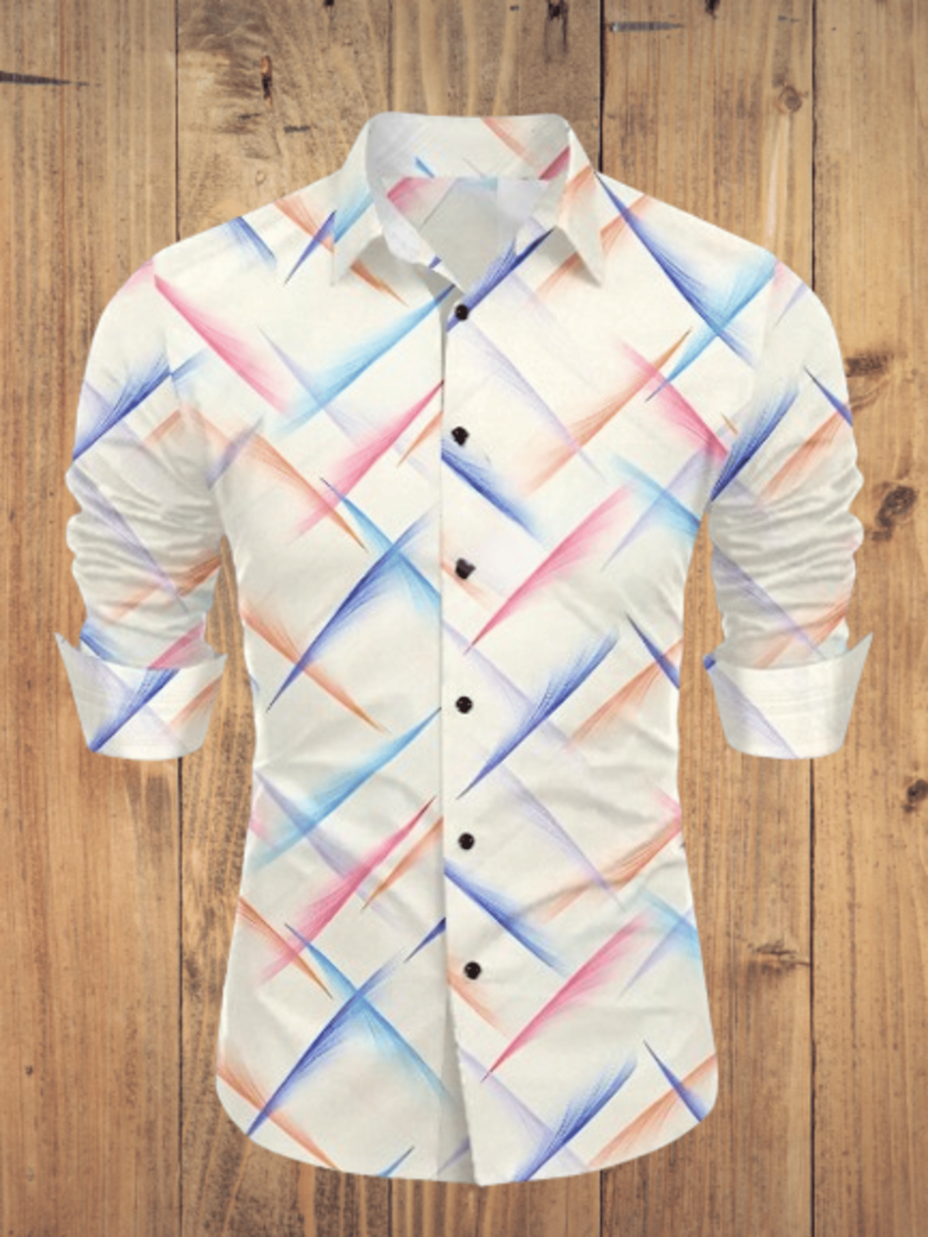 AITAVIKOVERSEAS Cotton Blend Regular Fit Self Design Full Sleeves Men's Casual Shirt - White ( Pack of 1 )     			AITAVIKOVERSEAS Cotton Blend Regular Fit Self Design Full Sleeves Men's Casual Shirt - White ( Pack of 1 )