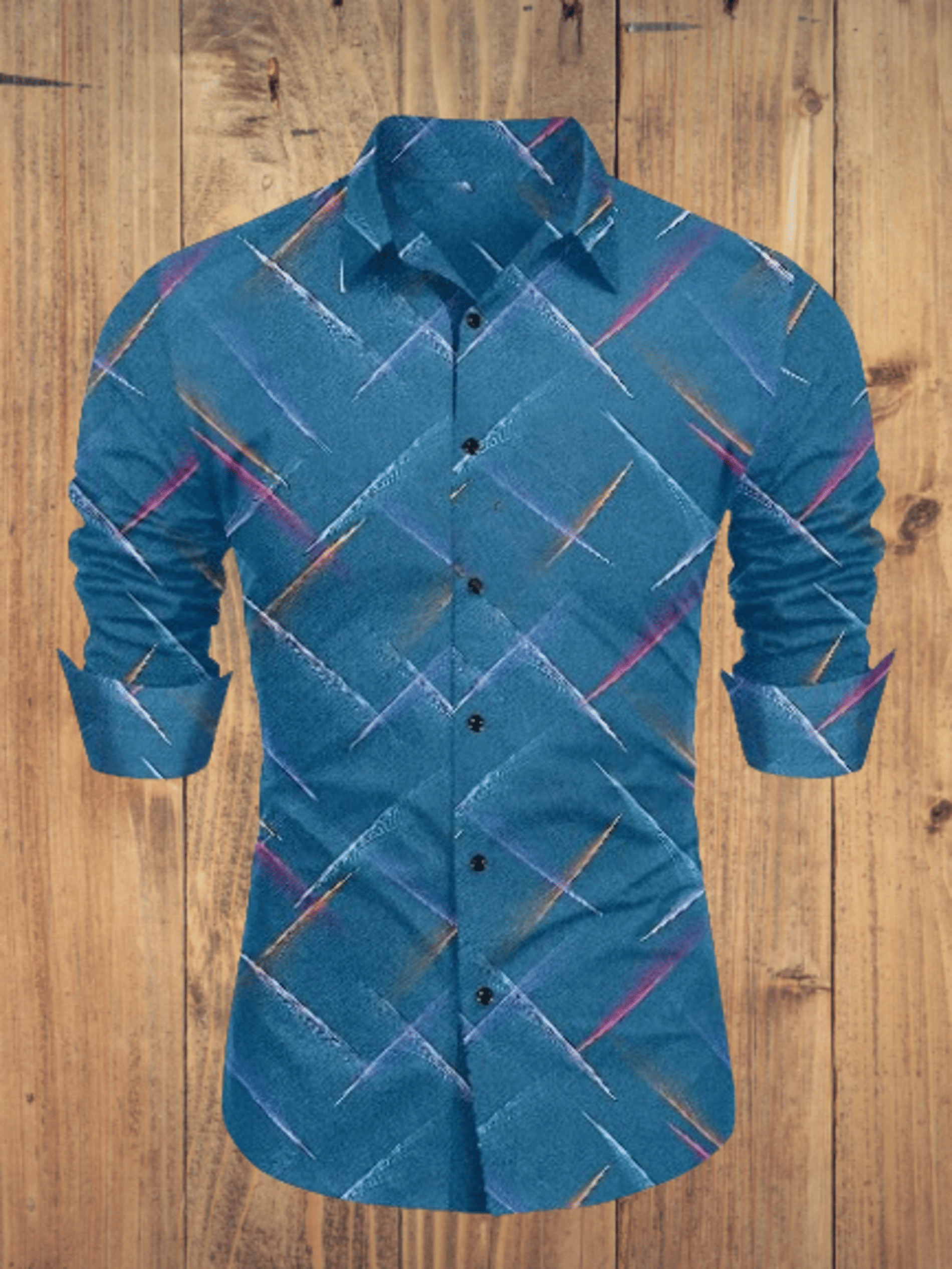 AITAVIKOVERSEAS Cotton Blend Regular Fit Self Design Full Sleeves Men's Casual Shirt - Multicolor ( Pack of 1 )     			AITAVIKOVERSEAS Cotton Blend Regular Fit Self Design Full Sleeves Men's Casual Shirt - Multicolor ( Pack of 1 )
