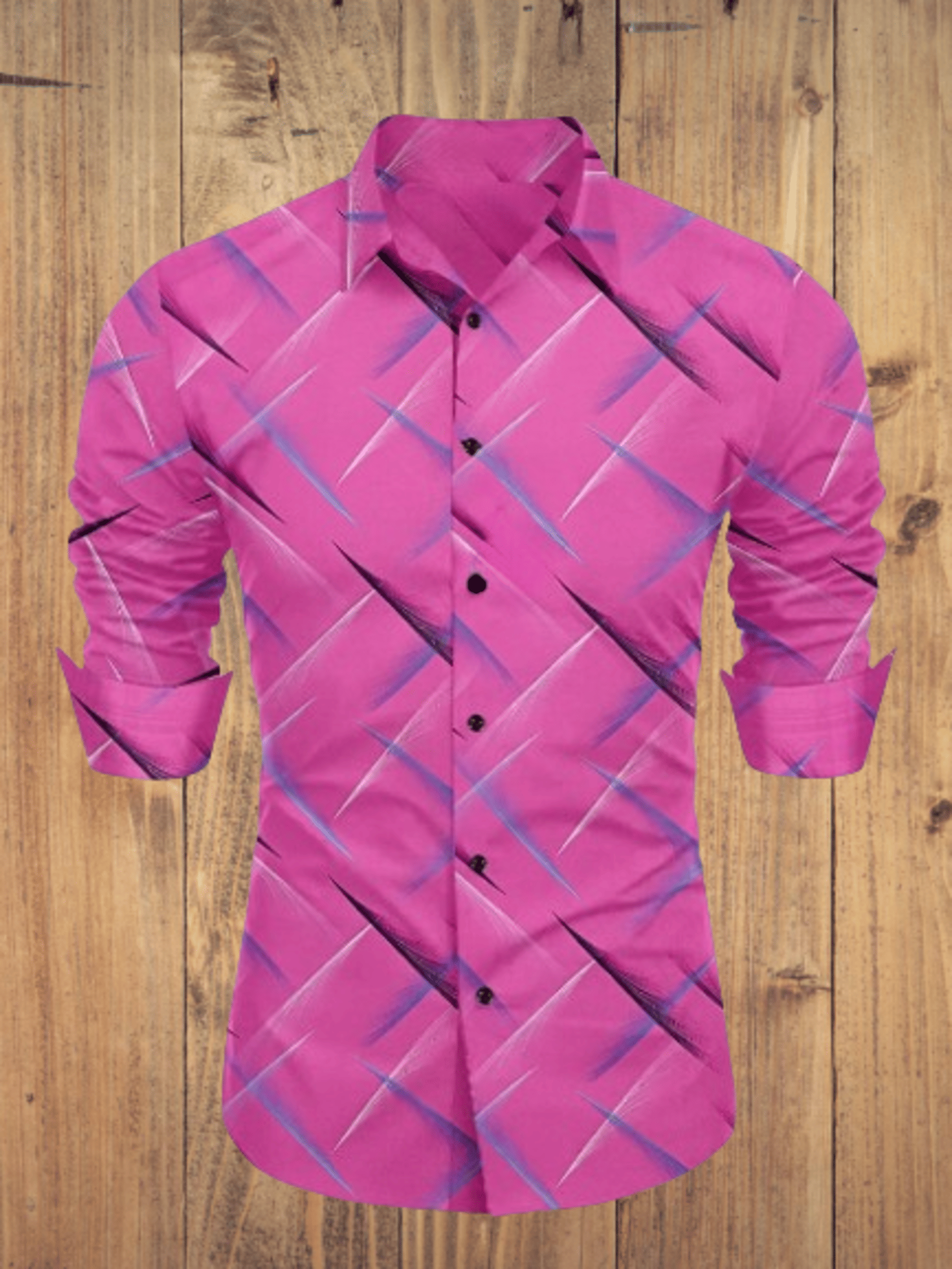 AITAVIKOVERSEAS Cotton Blend Regular Fit Self Design Full Sleeves Men's Casual Shirt - Pink ( Pack of 1 )     			AITAVIKOVERSEAS Cotton Blend Regular Fit Self Design Full Sleeves Men's Casual Shirt - Pink ( Pack of 1 )