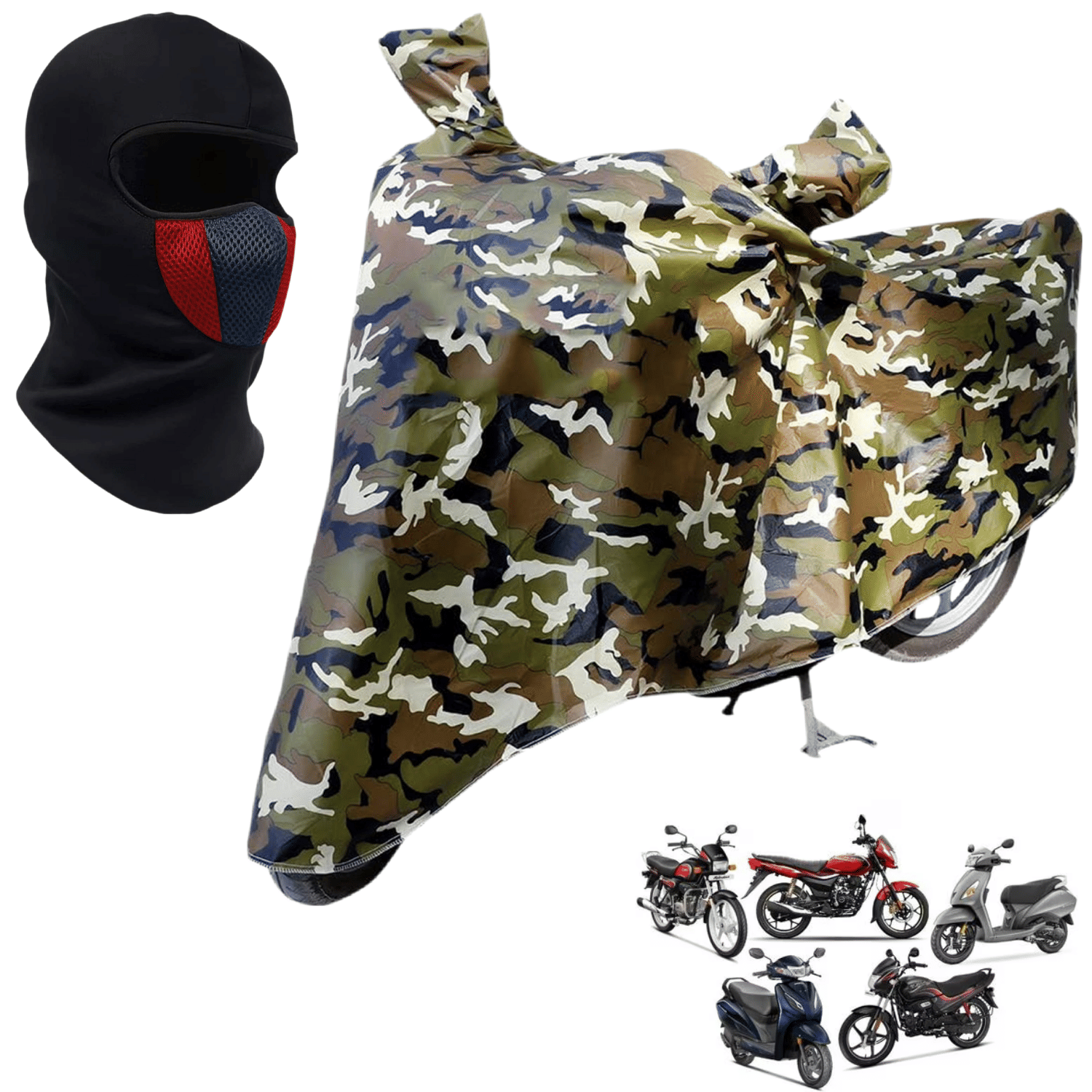 AKSMIT Bike Body Cover for All Brands All Bike Models ( Pack of 2 ) , Multicolour     			AKSMIT Bike Body Cover for All Brands All Bike Models ( Pack of 2 ) , Multicolour