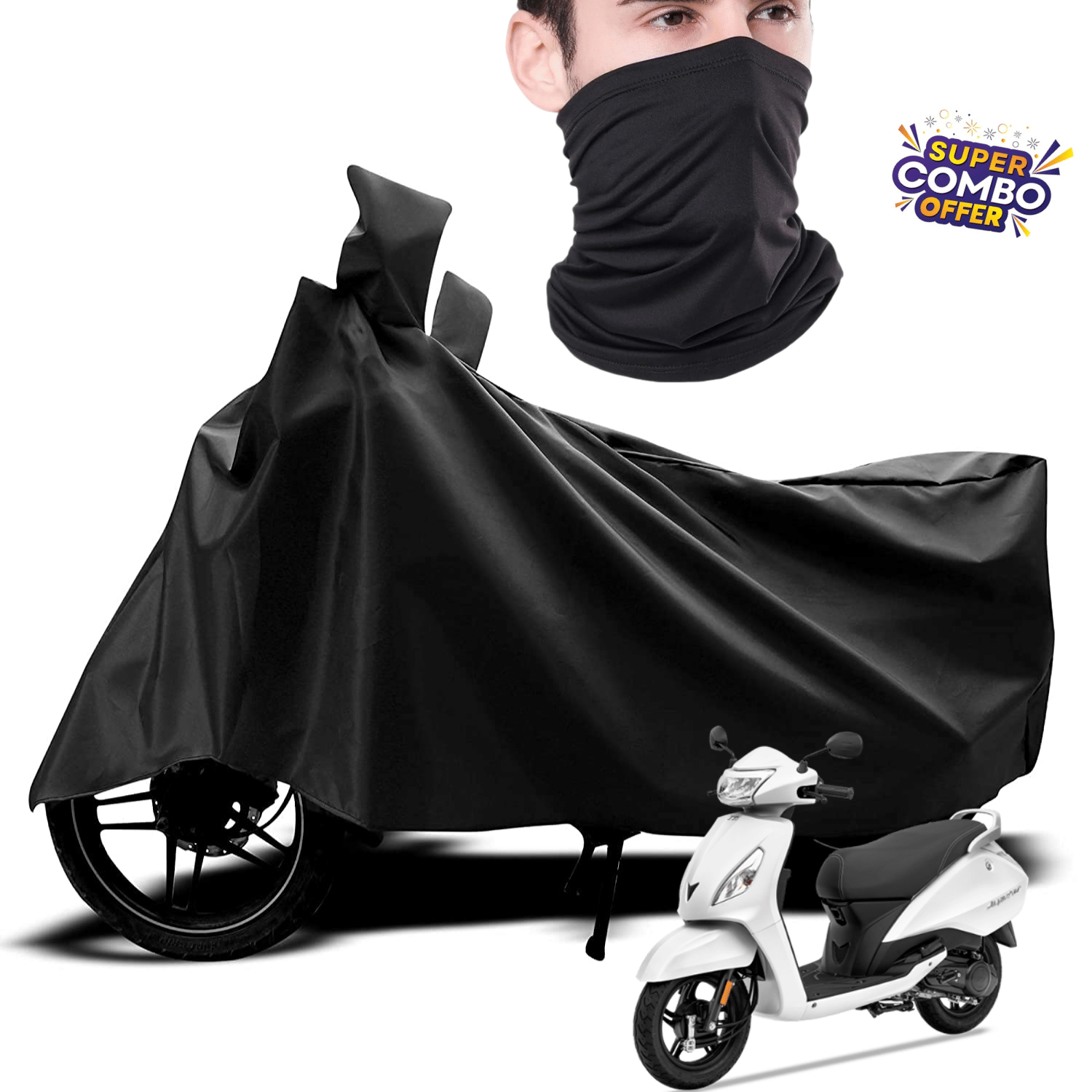 AKSMIT Bike Body Cover for All Brands All Bike Models ( Pack of 2 ) , Black     			AKSMIT Bike Body Cover for All Brands All Bike Models ( Pack of 2 ) , Black