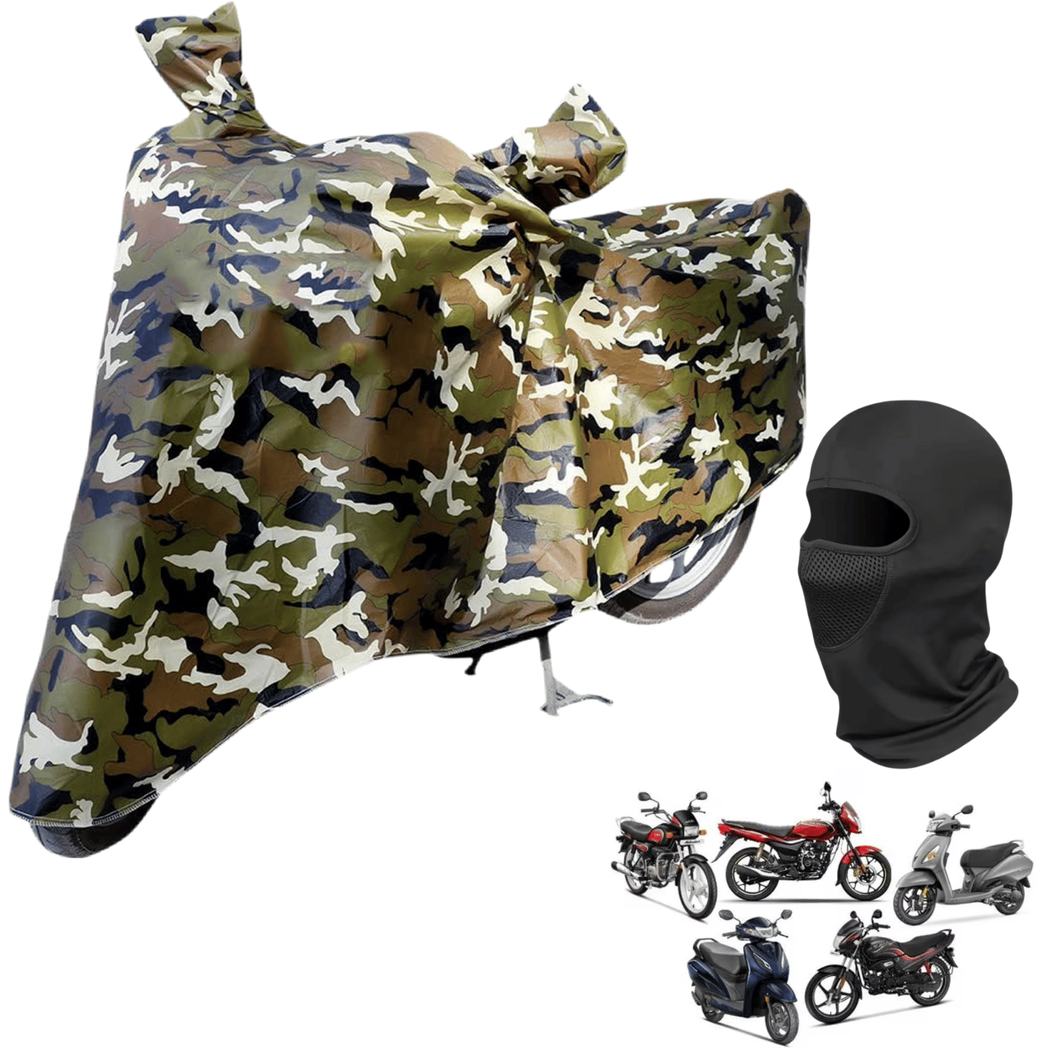 AKSMIT Bike Body Cover for All Brands All Bike Models ( Pack of 2 ) , Multicolour     			AKSMIT Bike Body Cover for All Brands All Bike Models ( Pack of 2 ) , Multicolour
