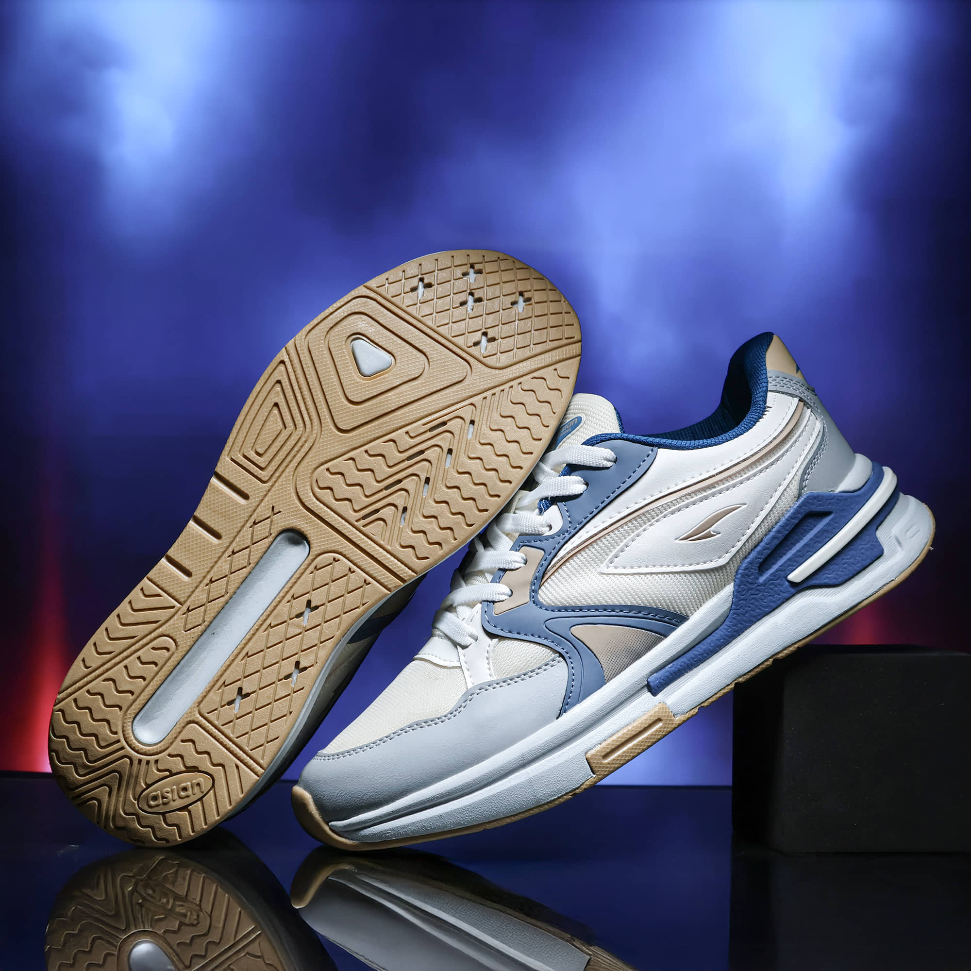 ASIAN POWERKICK-55 Off White Men's Sneakers - Casual Shoes | Buy online on ZillyBuy