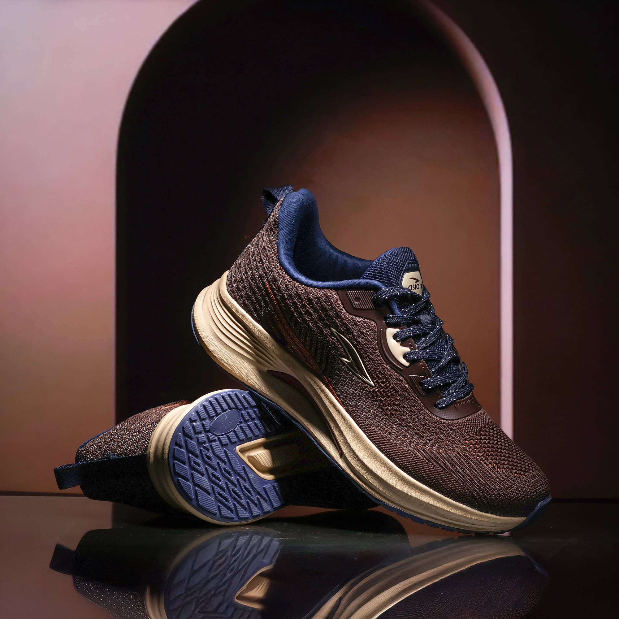 ASIAN TITAAN-08 Brown Men's Sports Running Shoes     			ASIAN TITAAN-08 Brown Men's Sports Running Shoes