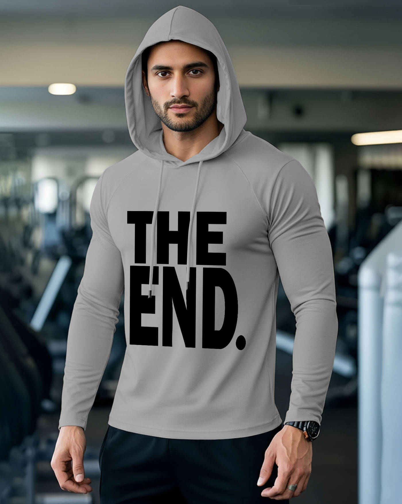     			AUSK Men Cotton Blend Regular Fit Printed T-Shirt ( Grey )