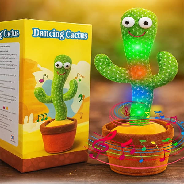     			BLIMZO Dancing & Talking Cactus Toy for Kids with Music, LED Lights & Voice Repeat | Rechargeable Cactus Toy ( Pack of 1 )