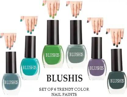     			BLUSHIS Multi Nail Polish 40 ( Pack of 6 )