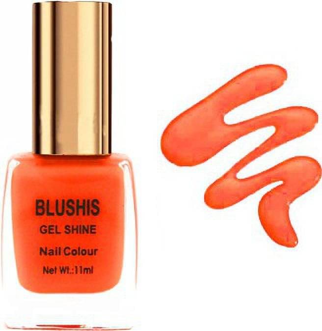    			BLUSHIS Orange Nail Polish 11 ( Pack of 1 )