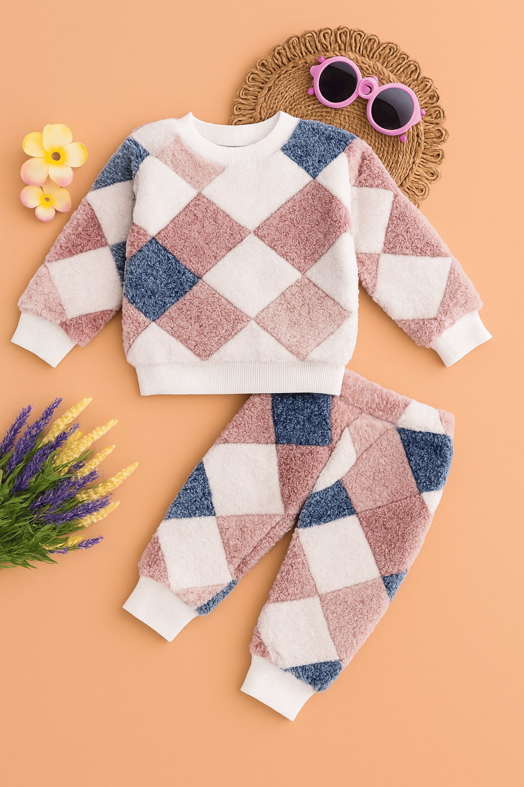 Banou Pack of 1 Unisex for Baby Woollen Sweatshirt & Jogger Set ( Multicolor 1 )     			Banou Pack of 1 Unisex for Baby Woollen Sweatshirt & Jogger Set ( Multicolor 1 )