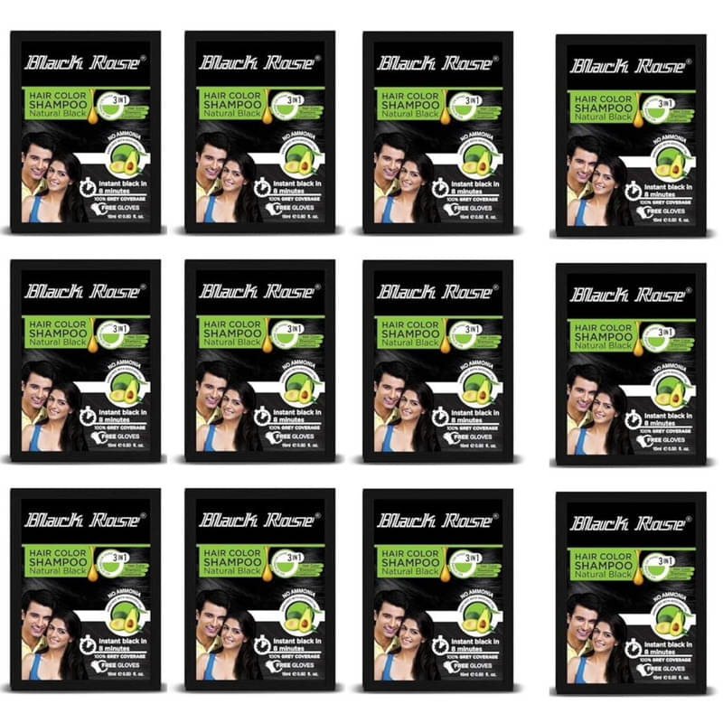 Black Rose Natural Semi Permanent Hair Color 12 g Black     			Black Rose Natural Semi Permanent Hair Color 12 g Black