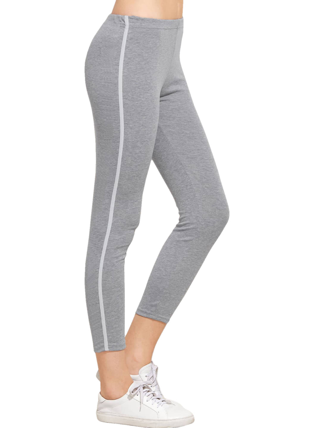     			DE TRENDZ Women Cotton Blend Slim Fit Jegging ( Light Grey )