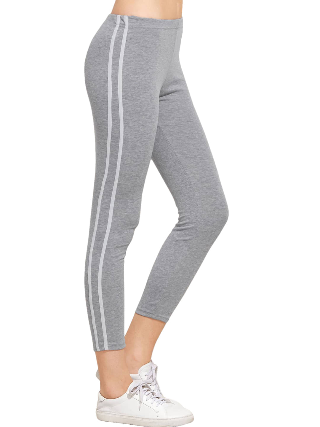     			DE TRENDZ Women Cotton Blend Slim Fit Jegging ( Light Grey )