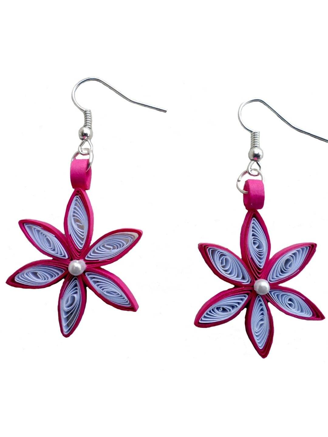     			Designer's Collection Pink Drop Earrings ( Pack of 1 )