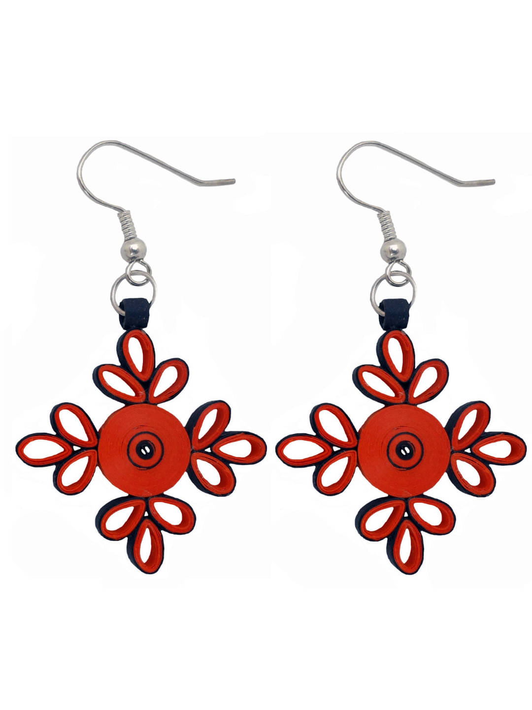     			Designer's Collection Pink Drop Earrings ( Pack of 1 )