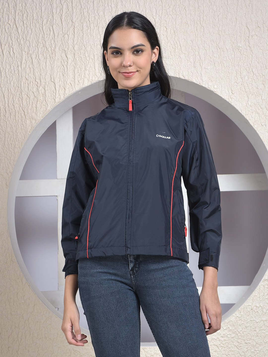 Dollar Polyester Blend Men's Windcheater Jacket - Navy ( Pack of 1 )     			Dollar Polyester Blend Men's Windcheater Jacket - Navy ( Pack of 1 )