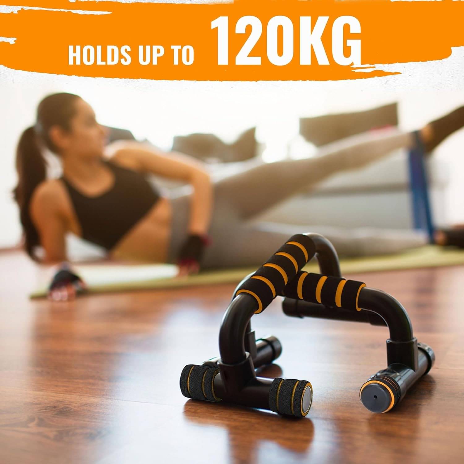     			Durable Push-Up Bar Stand with Foam Grip – Perfect for Chest, Shoulder, and Core Home Workout