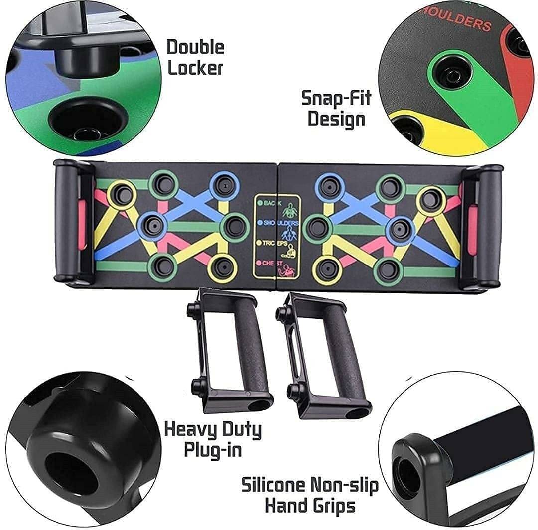 FIVANIO Chest Press, Gym Exercise, Strength Training, Dips/PushUp Stand for Men&Women Push-up Bar (Multicolor)     			FIVANIO Chest Press, Gym Exercise, Strength Training, Dips/PushUp Stand for Men&Women Push-up Bar (Multicolor)