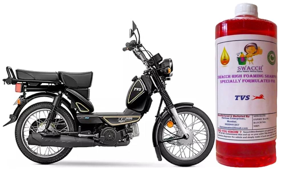     			High Foaming Bike Shampoo Formulated For TVS XL 100 Heavy Duty , Thick Foam with Wax Coat I Non-Toxic Formula I Super Saver Pack I Premium Wax Formulation I Glossy & Shine I 1 Litre