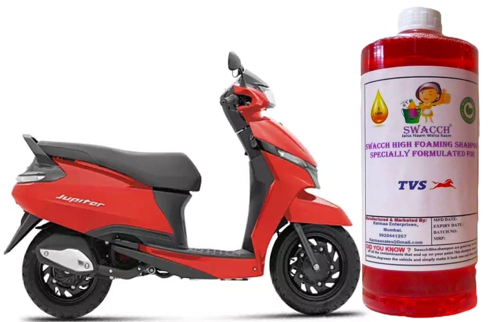     			High Foaming Bike Shampoo Formulated For TVS Jupiter , Thick Foam with Wax Coat I Non-Toxic Formula I Ph Balanced I Super Saver Pack I Premium Wax Formulation I Glossy & Shine I 1 Litre